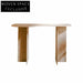 Elegant Modern Travertine Marble Entryway Console Table - Natural Stone Luxury Decor