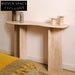 Elegant Modern Travertine Marble Entryway Console Table - Natural Stone Luxury Decor