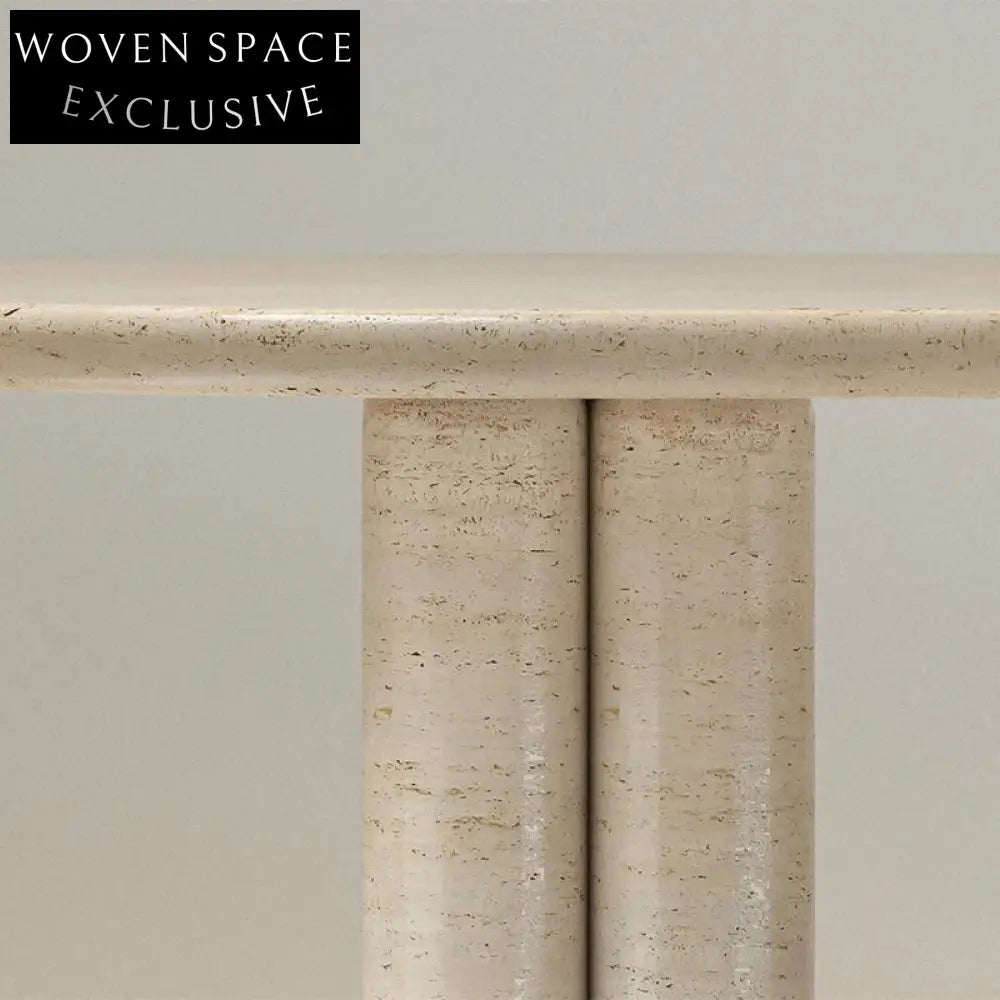 Elegant Modern Travertine Top Rectangular Home Office Desk Table