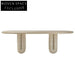 Elegant Modern Travertine Top Rectangular Home Office Desk Table