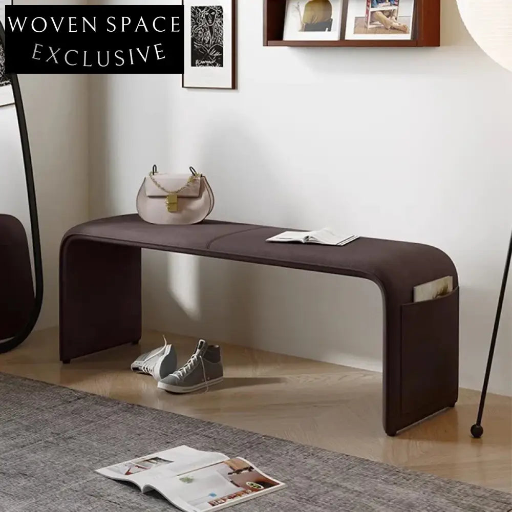 Elegant Modern Velvet Fabric Bed End Ottoman for Luxury Home Decor