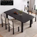 Elegant Modern Vintage Ash Wood Multi-Layer Board Rectangle Kitchen Dining Table