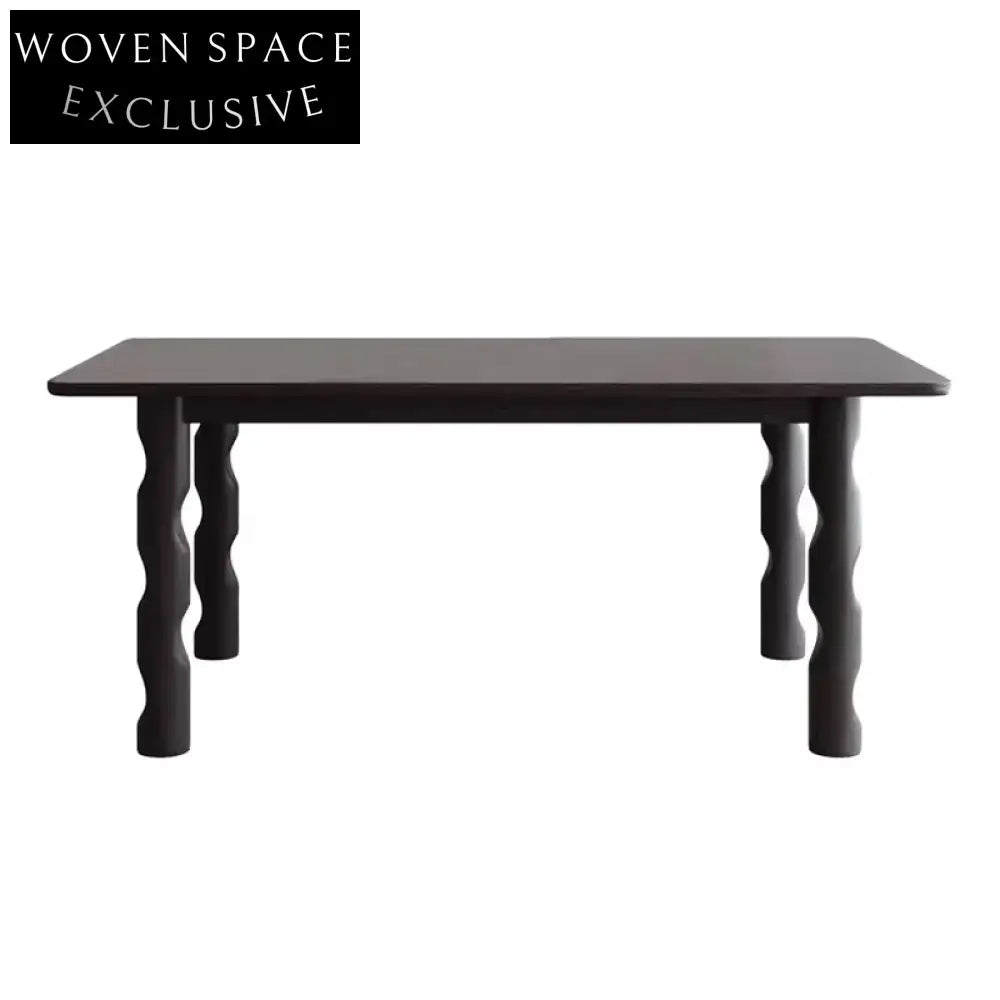 Elegant Modern Vintage Ash Wood Multi-Layer Board Rectangle Kitchen Dining Table