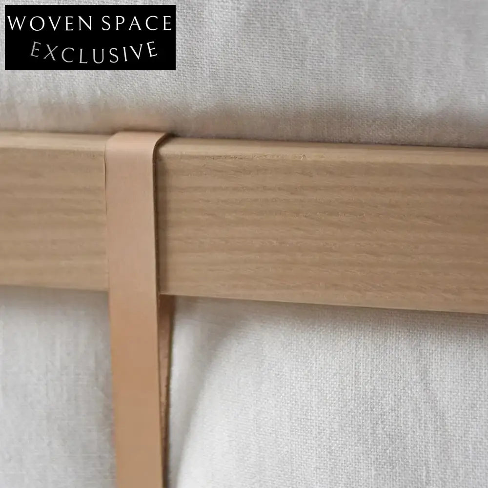 Modern Minimalist White Linen Sofa - Solid Wood Frame Living Room Furniture