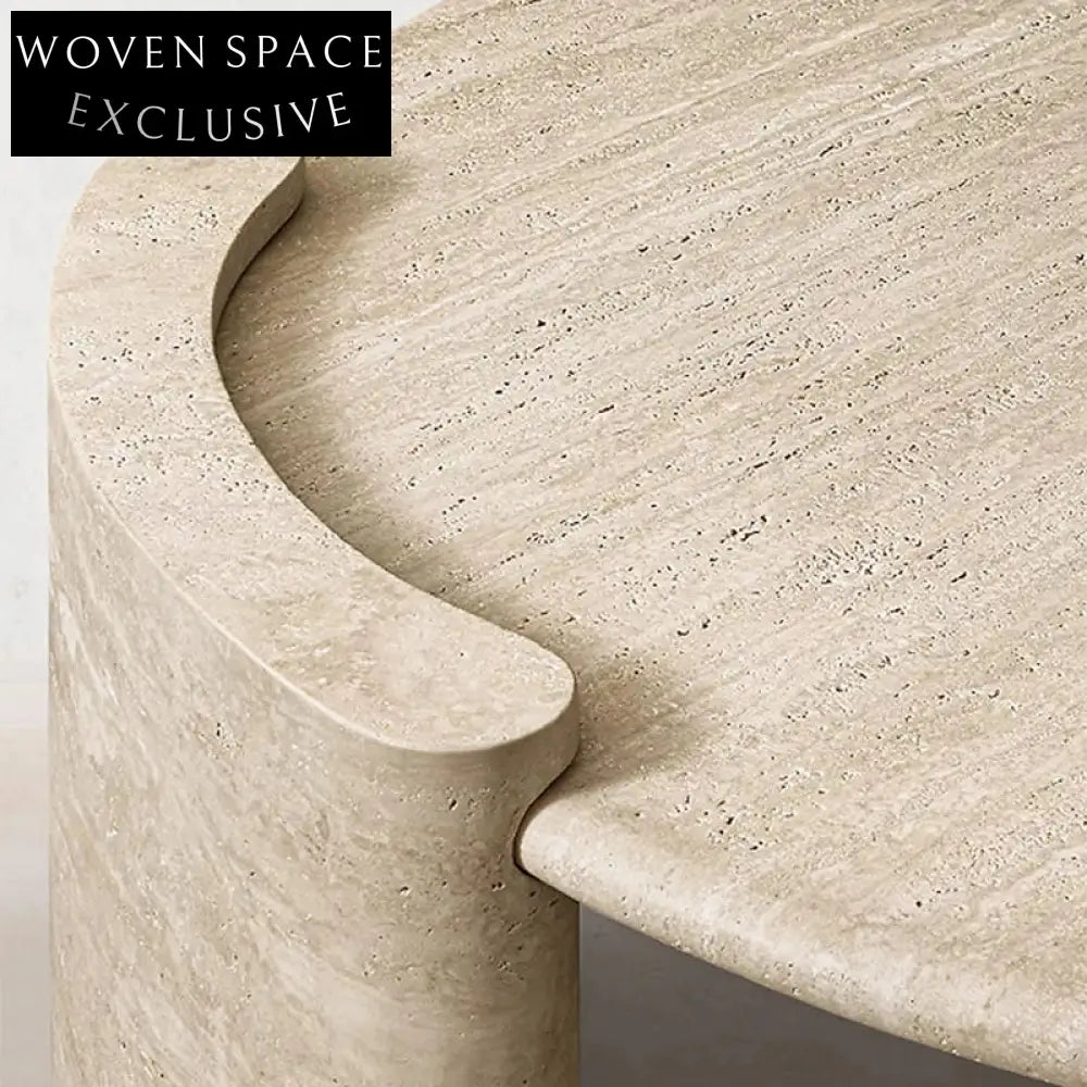 Elegant Modern White Marble Coffee Table Side Set for Living Room