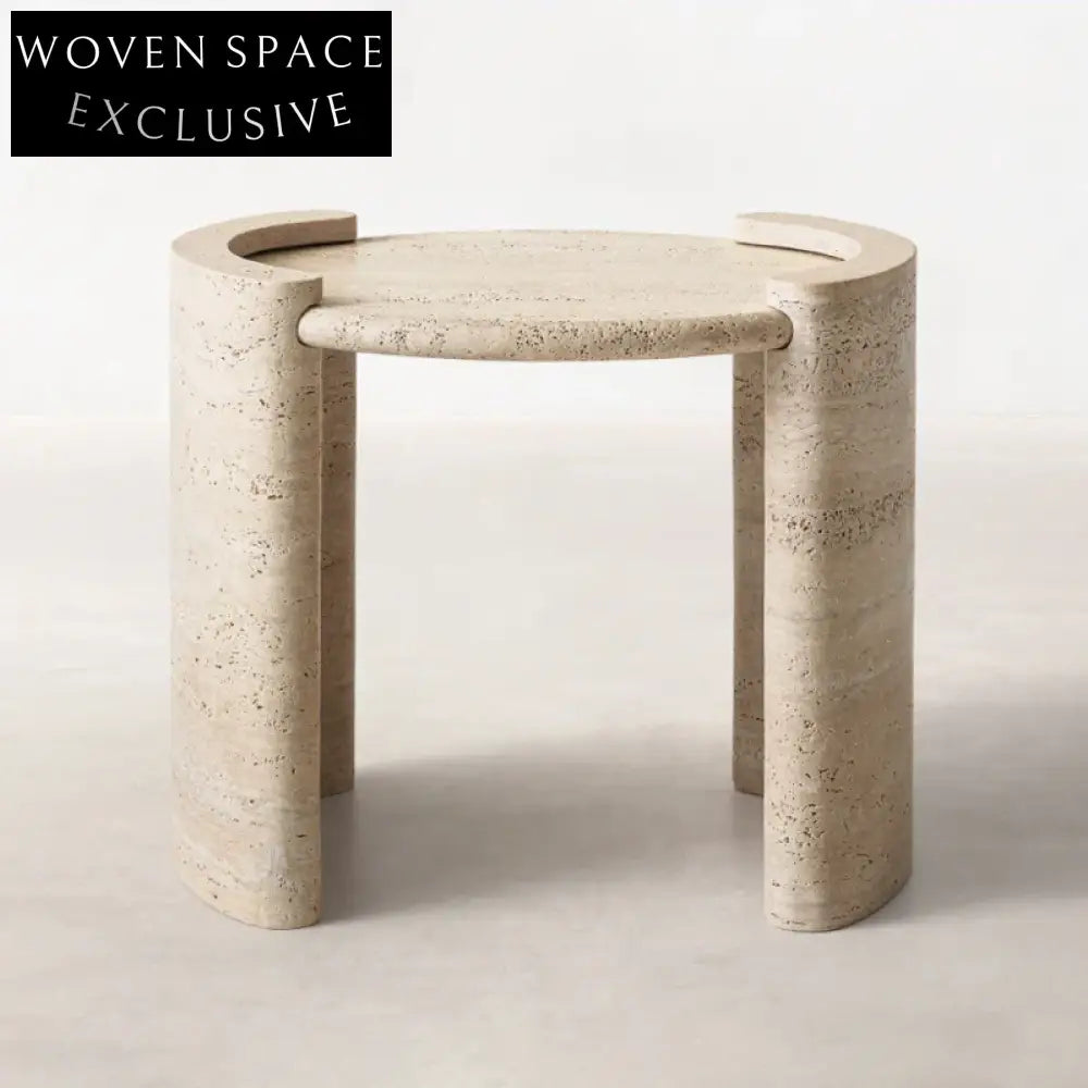 Elegant Modern White Marble Coffee Table Side Set for Living Room