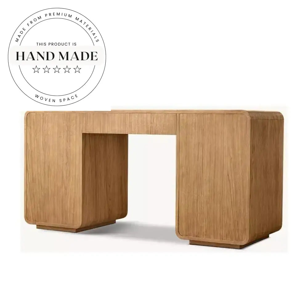 Elegant Modern Wooden Executive Office Study Writing Storage Desk