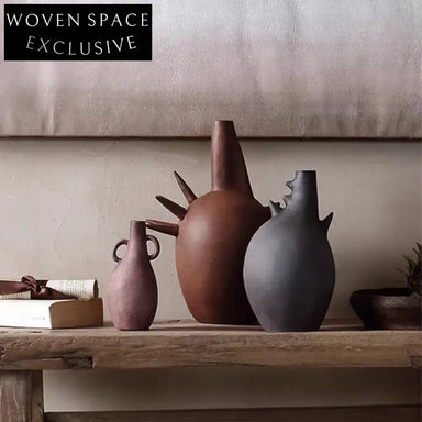 Elegant Morandi Ceramic Decorative Flower Vase for Modern Home Office Decor