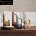 Elegant Morandi Ceramic Decorative Flower Vase for Modern Home Office Decor