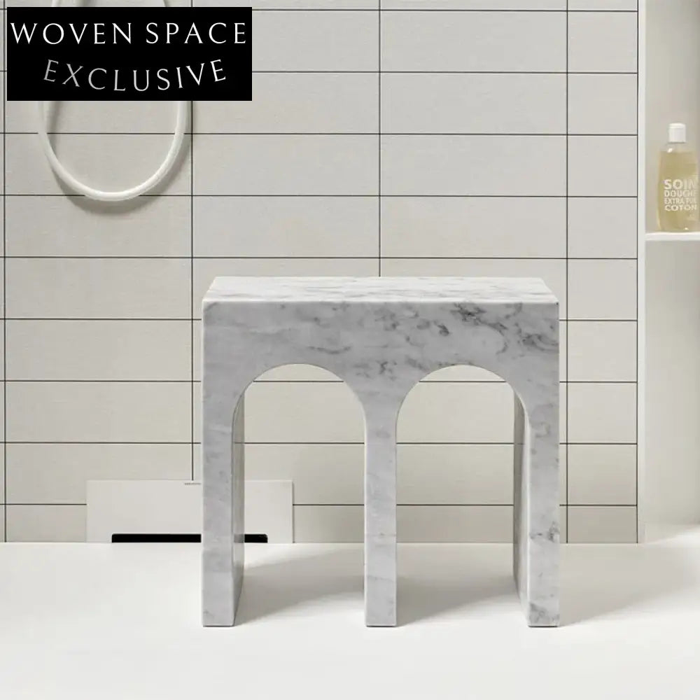 Elegant Movable Marble Sofa Side Table, Small Tea and Coffee Table
