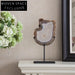 Elegant Natural Agate & Iron Modern Artistic Home Decor Table Ornament