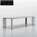Elegant Natural Marble 6-Seat Modern Dining Table