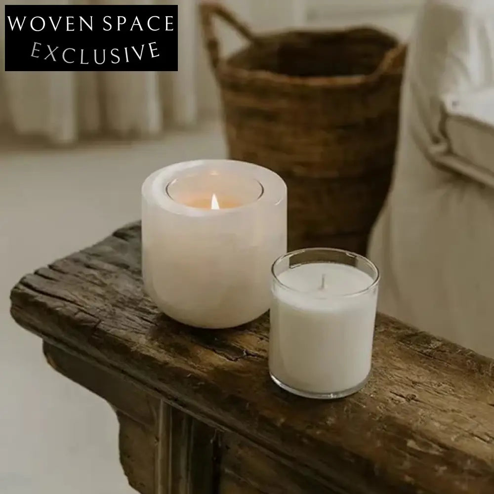 Elegant Natural Marble Candlestick Holder for Home Table Decor and Events