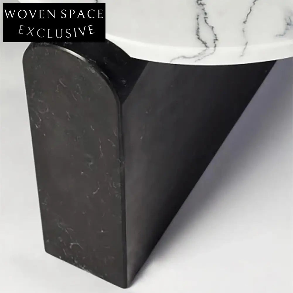 Elegant Natural Marble Coffee Table for Modern Living Room Spaces