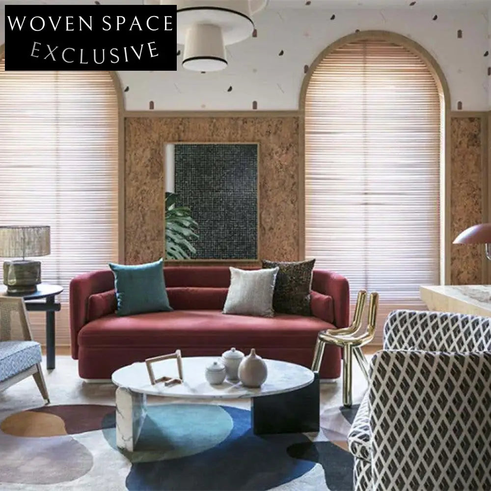 Elegant Natural Marble Coffee Table for Modern Living Room Spaces