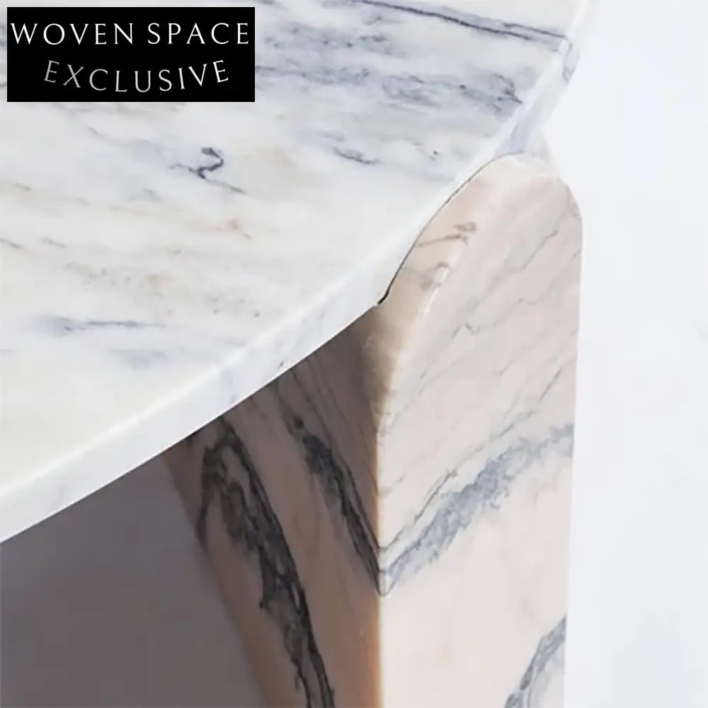 Elegant Natural Marble Coffee Table for Modern Living Room Spaces