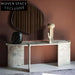 Elegant Natural Marble Console Table, Modern Luxury for Home and Hotel