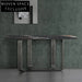 Elegant Natural Marble Console Table with Gold Stainless Steel Legs, Entryway Table