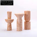 Elegant Natural Marble Handmade Modern Tabletop Flower Vase Set for Home Decor