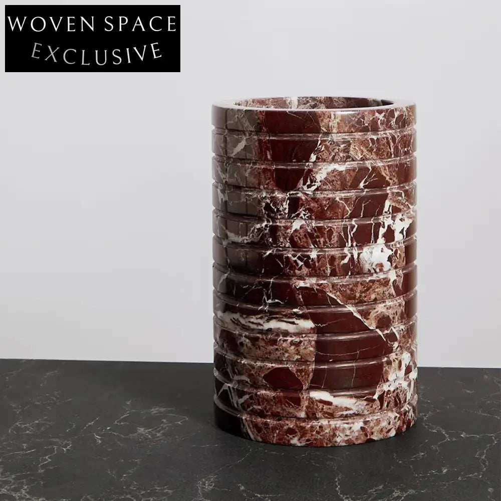 Elegant Natural Marble Ice Bucket for Chilled Beverages, Modern Home Bar Decor