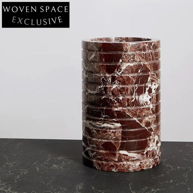 Elegant Natural Marble Ice Bucket for Chilled Beverages, Modern Home Bar Decor