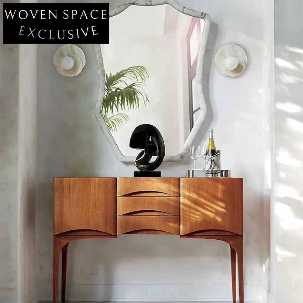 Elegant Natural Marble Round LED Wall Sconce for Modern Interior Ambient Lighting Fixture