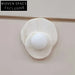 Elegant Natural Marble Round LED Wall Sconce for Modern Interior Ambient Lighting Fixture