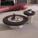 Elegant Natural Marble Solid Wood Modern Living Room Center Coffee Table