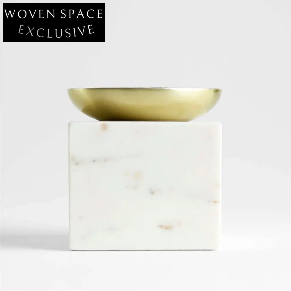 Elegant Natural Marble Stone Pillar Candlestick, Luxury Home Decor Candle Holder