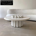 Elegant Natural Stone Round Coffee Table for Living Room Home Hotel