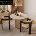 Elegant Natural Stone Round Travertine 4-Seater Luxury Dining Table