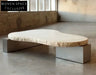 Wabi-Sabi Natural Travertine Coffee Table | Irregular Beige Living Room Accent