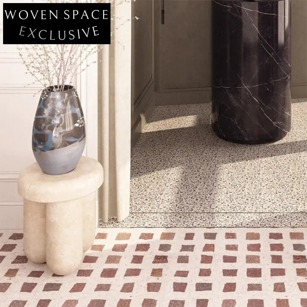 Elegant Natural Travertine Marble Round End Table for Modern Living Rooms