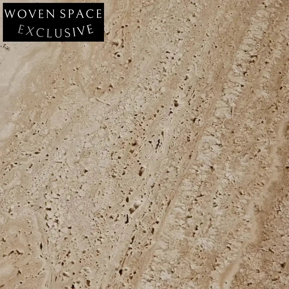 Elegant Natural Travertine Round Coffee Table for Modern Living Spaces