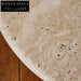 Elegant Natural Travertine Round Coffee Table for Modern Living Spaces