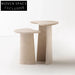 Elegant Natural Travertine Stone Coffee Side Table for Modern Living Spaces