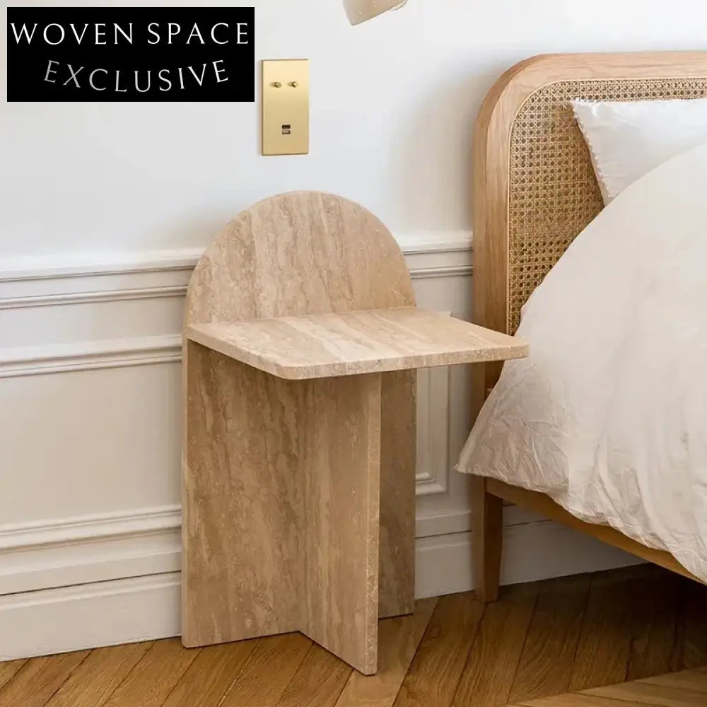 Elegant Natural Travertine Stone Coffee Table for Modern Living Room