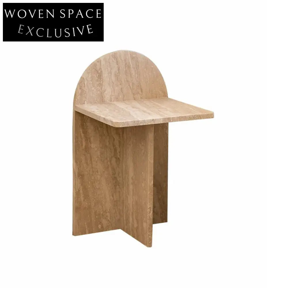 Elegant Natural Travertine Stone Coffee Table for Modern Living Room