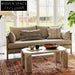 Elegant Natural Travertine Stone Minimalist Coffee Table for Modern Living Room