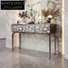 Elegant Nordic Agate Marble Three-Drawer Entryway Console Table