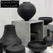 Elegant Nordic Black Wood Decorative Flower Arrangement Art Vase for Home