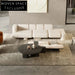 Elegant Nordic Boucle Fabric Sectional Couch Sofa Set for Contemporary Homes