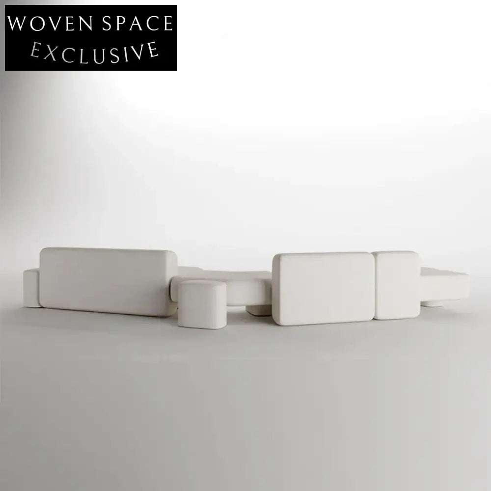 Elegant Nordic Boucle Fabric Sectional Couch Sofa Set for Contemporary Homes