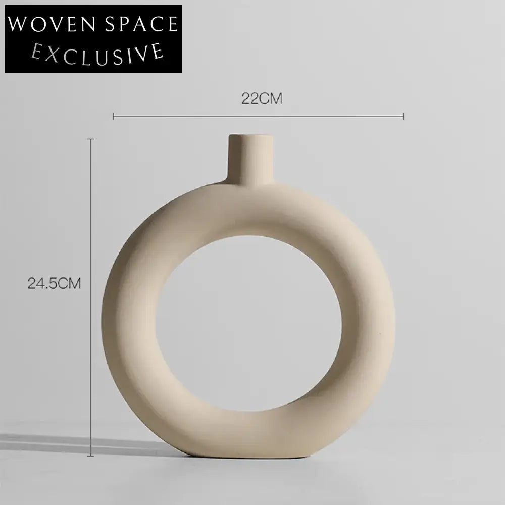 Elegant Nordic Ceramic Decorative Vase for Modern Home Office Decor Flowers