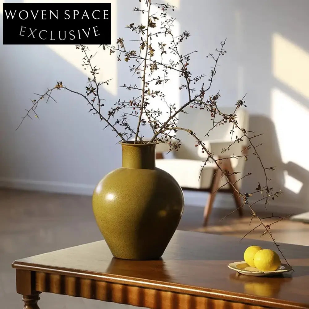 Elegant Nordic Ceramic Embossed Stripe Flower Vase for Home Decor Display