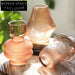 Elegant Nordic Clear Glass Bud Vases for Home Decoration, Small Round Flower Vases