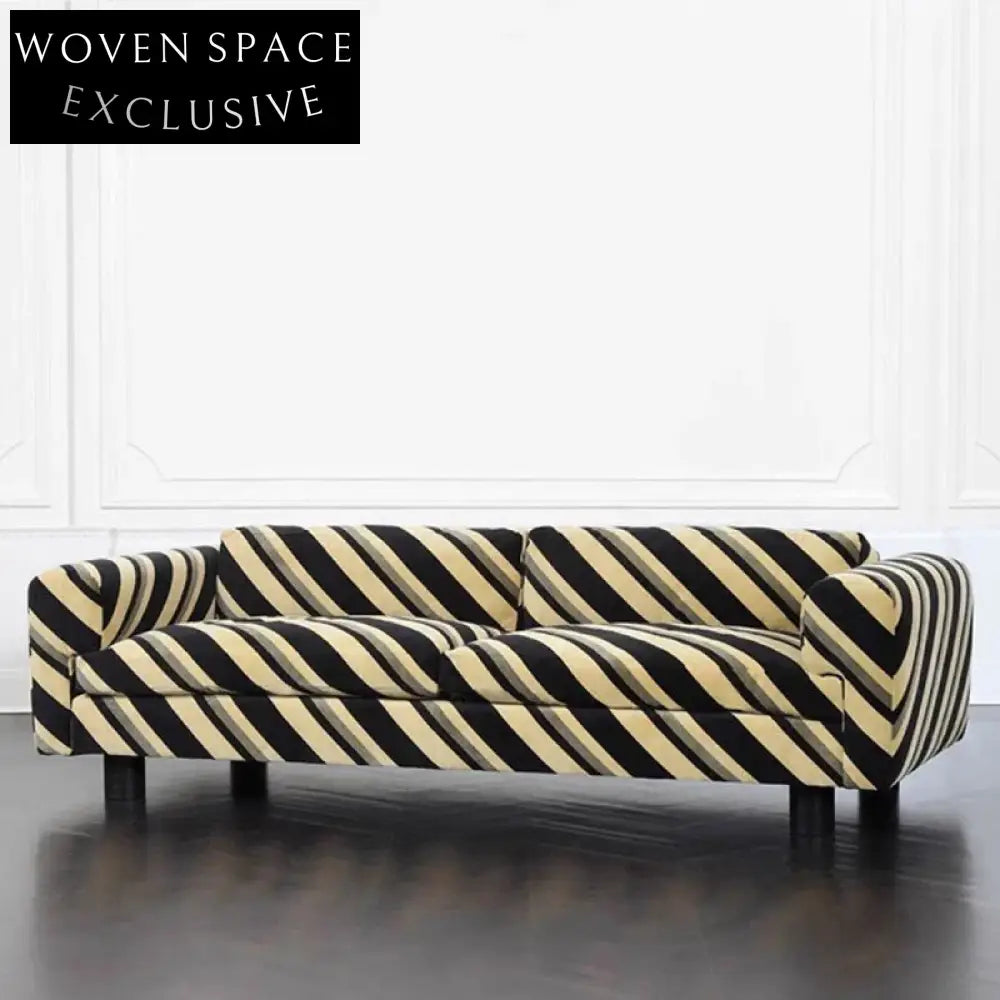 Elegant Nordic Fabric 2-Seater Sofa for Modern Living Rooms, Hotels, Villas