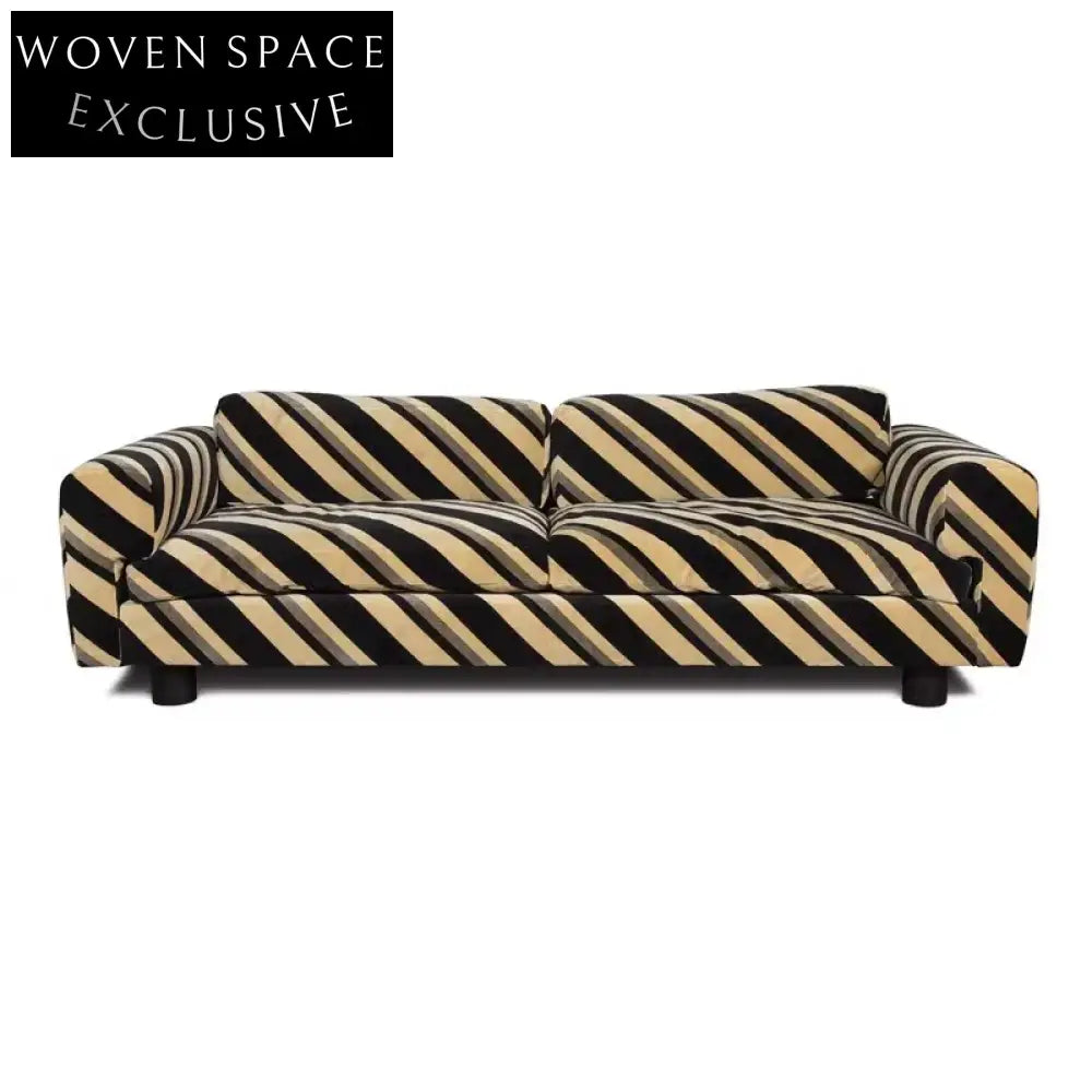 Elegant Nordic Fabric 2-Seater Sofa for Modern Living Rooms, Hotels, Villas