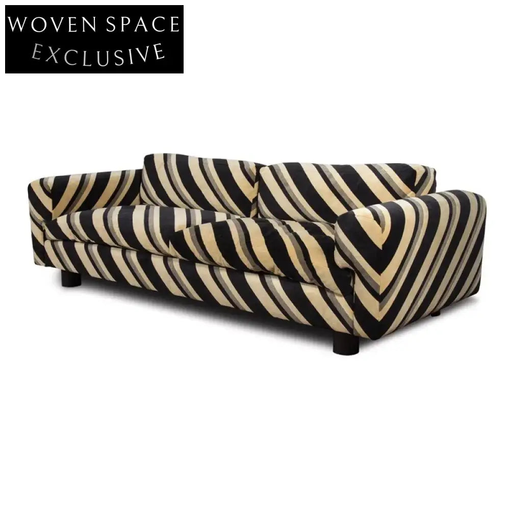 Elegant Nordic Fabric 2-Seater Sofa for Modern Living Rooms, Hotels, Villas