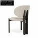 Elegant Nordic Fabric Dining Chair with Solid Wood Frame for Modern Homes